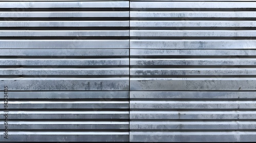 Background with fine grained fluted metal texture