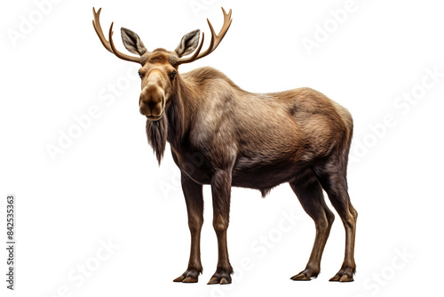 a moose with large antlers © TONSTOCK
