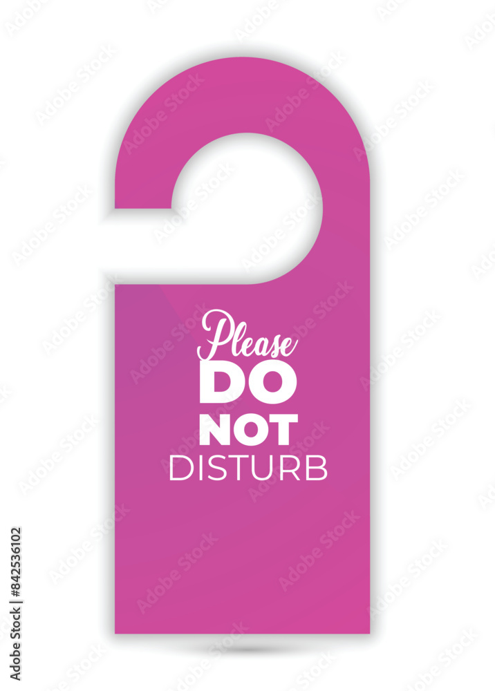 Door hanger flat design do not disturb sign design Door hanger flat design do not disturb sign design