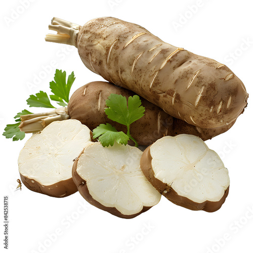 [Transparent Background PNG]Fresh organic salsify vegetable photo