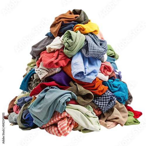 pile of dirty laundry transparent background