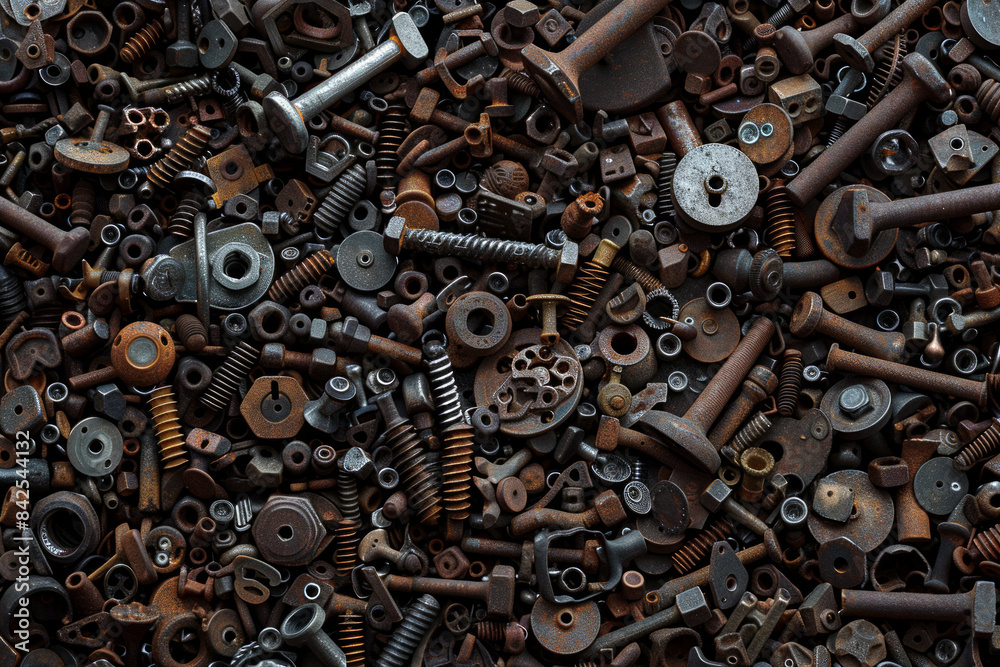 A dense collection of nuts, bolts, and screws, tightly packed to fill the entire frame. The hardware comes in various sizes and metallic finishes, creating an industrial and detailed background. A dense collection of nuts, bolts, and screws, tightly packed to fill the entire frame. The hardware comes in various sizes and metallic finishes, creating an industrial and detailed background.