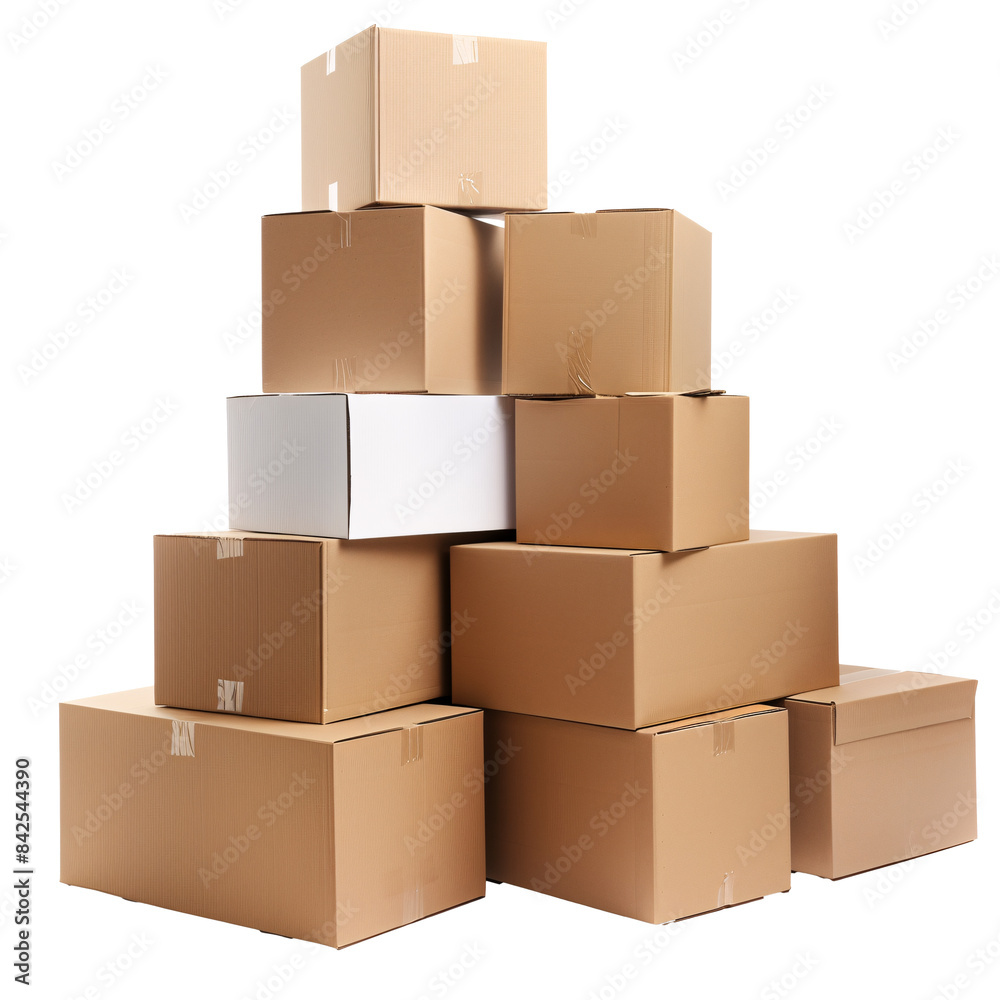 a stack of cardboard boxes a stack of cardboard boxes