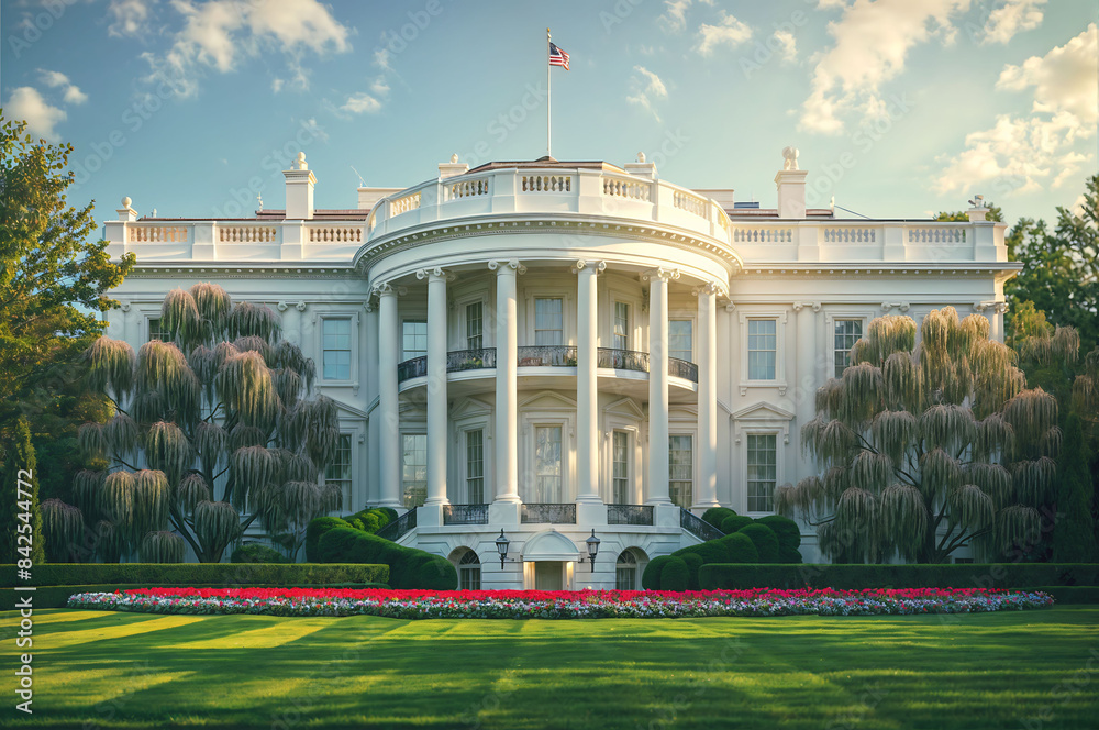 Naklejka premium The White House, Independence Day