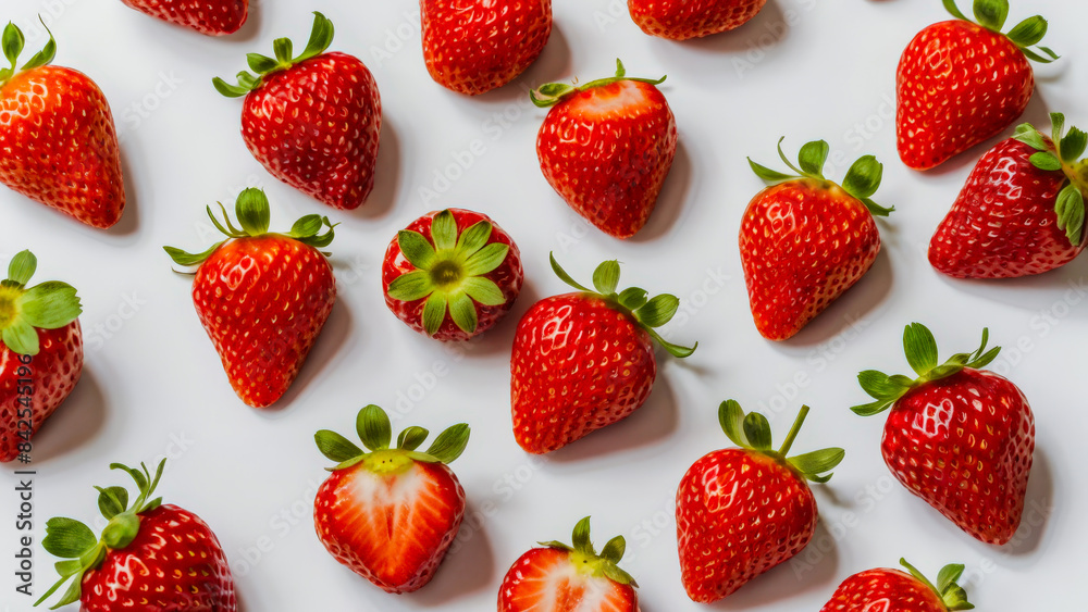 strawberry isolated on white strawberry isolated on white