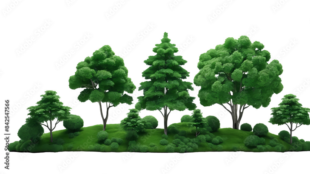 Fototapeta premium Tree isolated on a transparent background