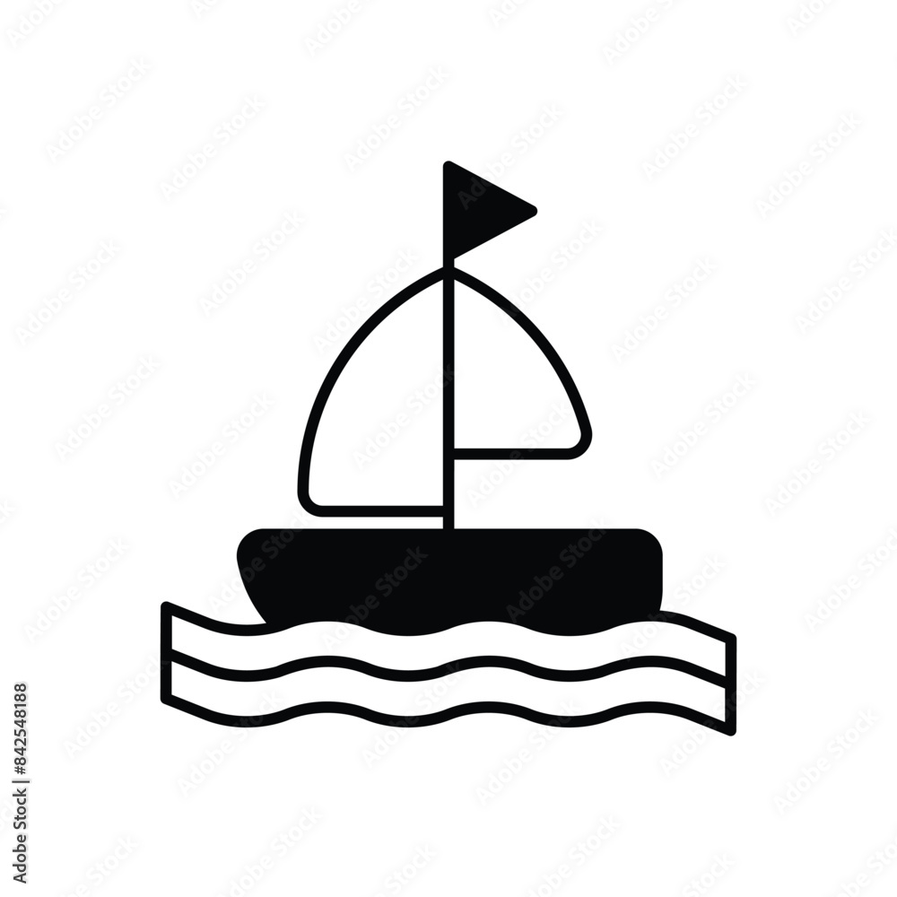Boat icon design with white background stock illustration Boat icon design with white background stock illustration