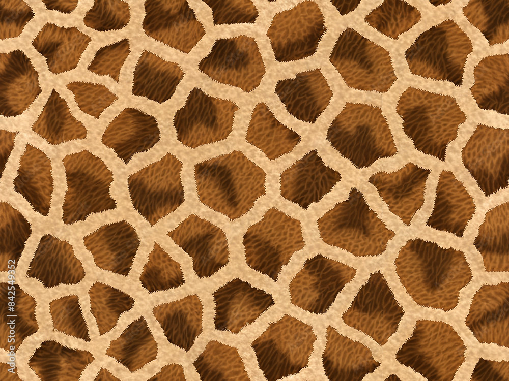 Seamless pattern of giraffe fur texture in natural colors. Seamless pattern of giraffe fur texture in natural colors.