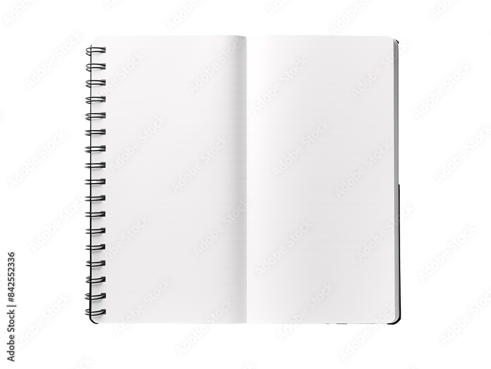 a spiral bound notebook with white pages a spiral bound notebook with white pages
