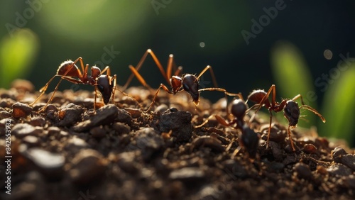 Mutualistic Interactions Between Ants and Plants for Nutrient Exchange and Acquisition
 photo