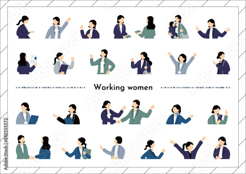 働く女性　ビジネスシーン素材集