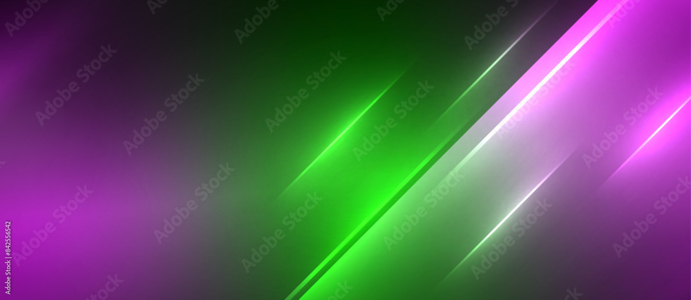Neon dynamic diagonal light rays background. Techno digital geometric concept design for wallpaper, banner, presentation, background Neon dynamic diagonal light rays background. Techno digital geometric concept design for wallpaper, banner, presentation, background