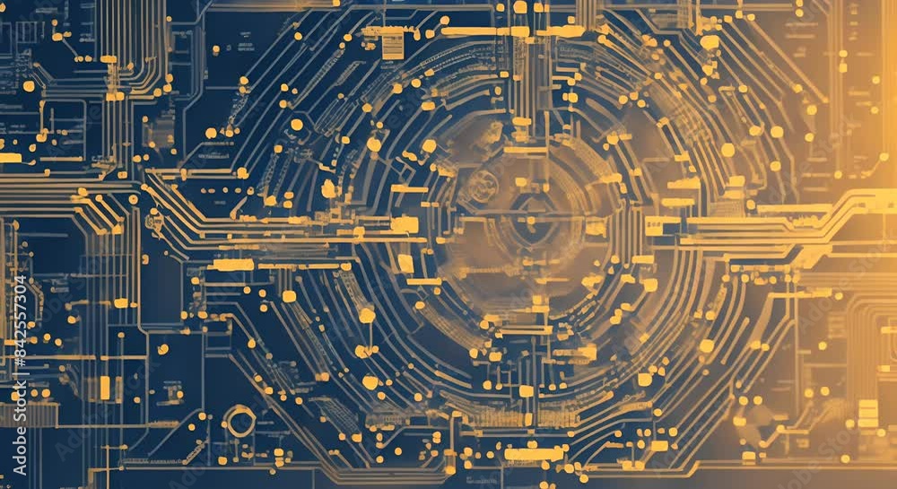 Complex blueprint flowchart algorithm Background with a blue computer ...