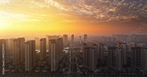 Wallpaper Mural Modern city scenery at sunset in summer Torontodigital.ca