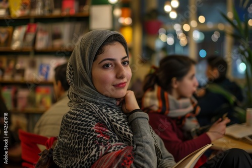 A Persian poetry night at a local bookstore, where community members share readings from classical and contemporary Persian poets. © radekcho