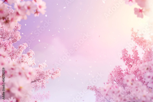 Pink Cherry Blossoms Soft Background Footage