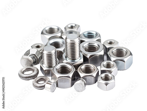 a group of nuts and bolts photo