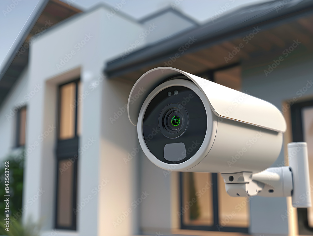 Home security camera captures nighttime exterior activity, providing peace of mind for homeowners and families. Home security camera captures nighttime exterior activity, providing peace of mind for homeowners and families.