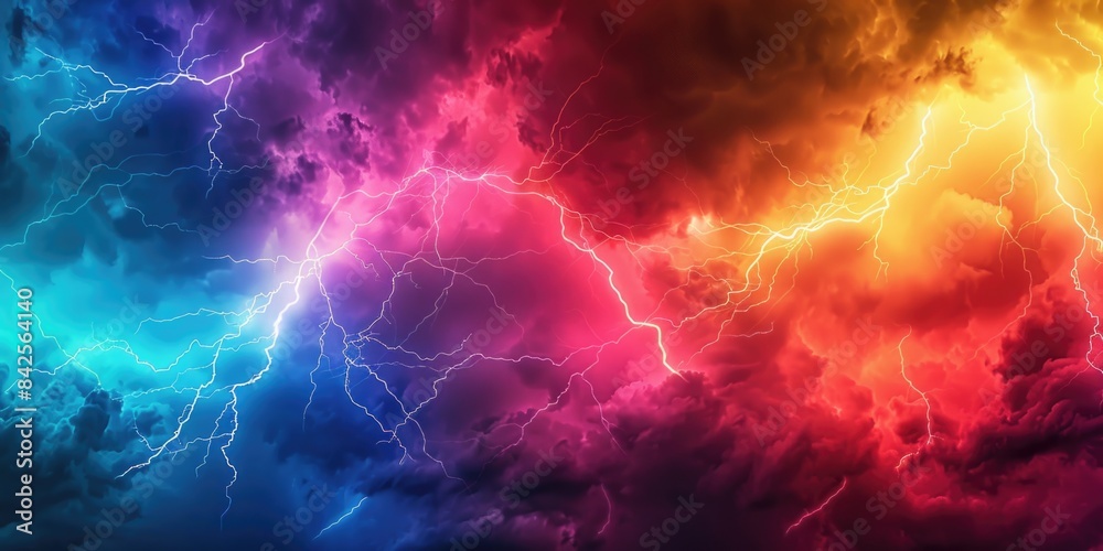 Cloudy Sky with Lightnings Cloudy Sky with Lightnings