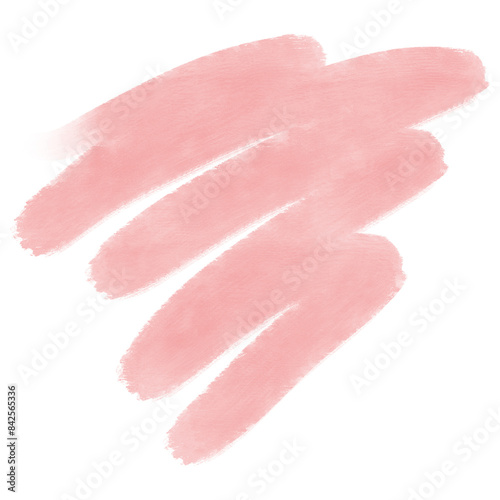 Pink watercolor wash brush stroke