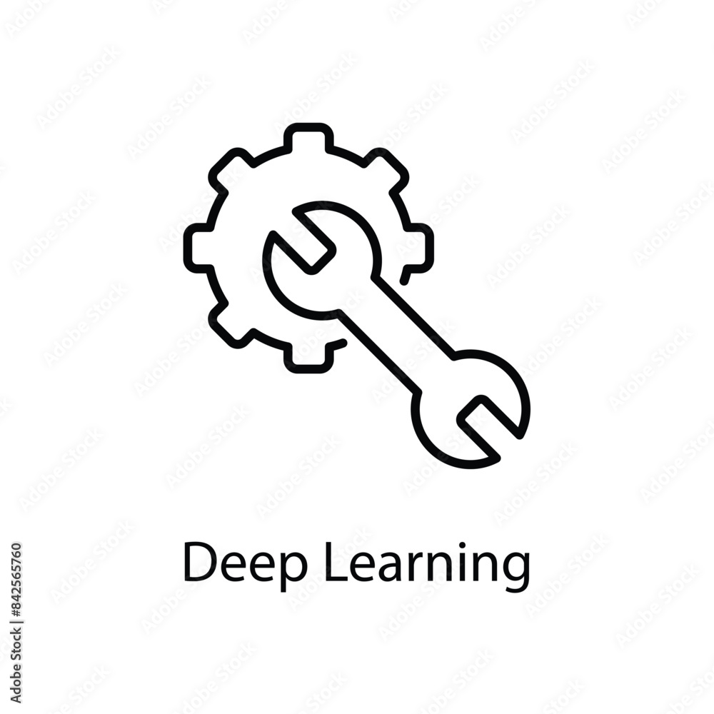 Deep Learning vector icon Deep Learning vector icon