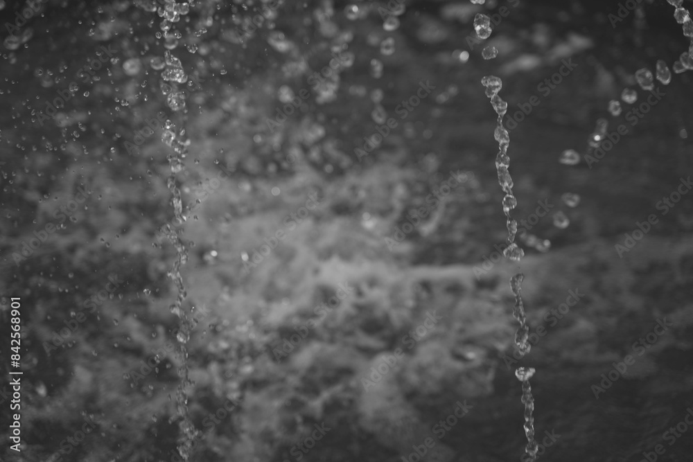Obraz premium Water drops Rain drops Water splashes Background 