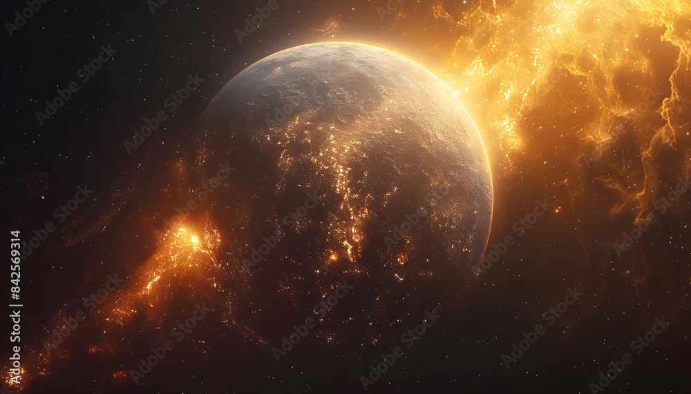 Naklejka premium space background