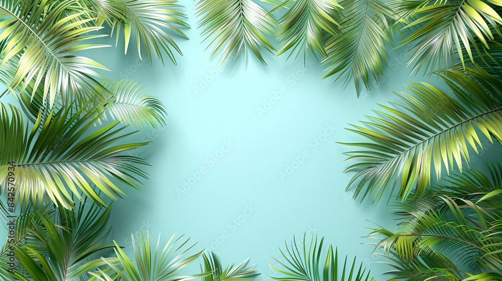 palm tree leaves palm tree leaves