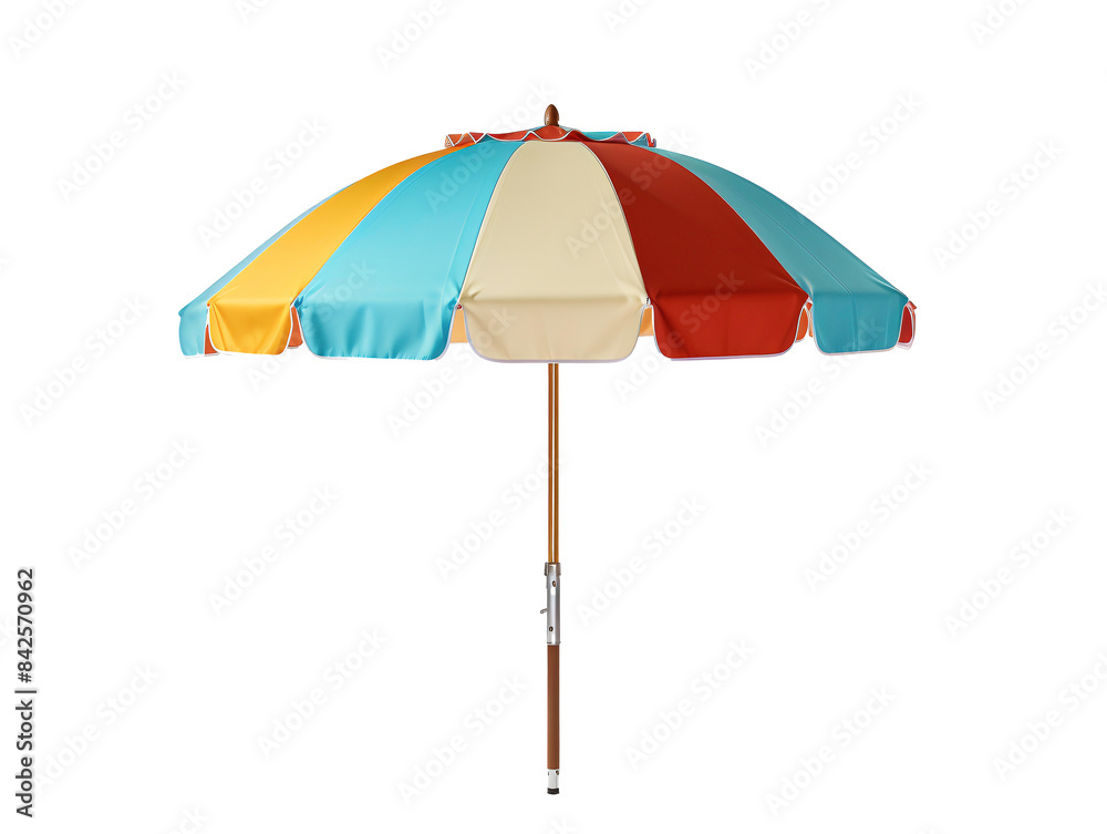 Obraz premium a colorful umbrella with a white background