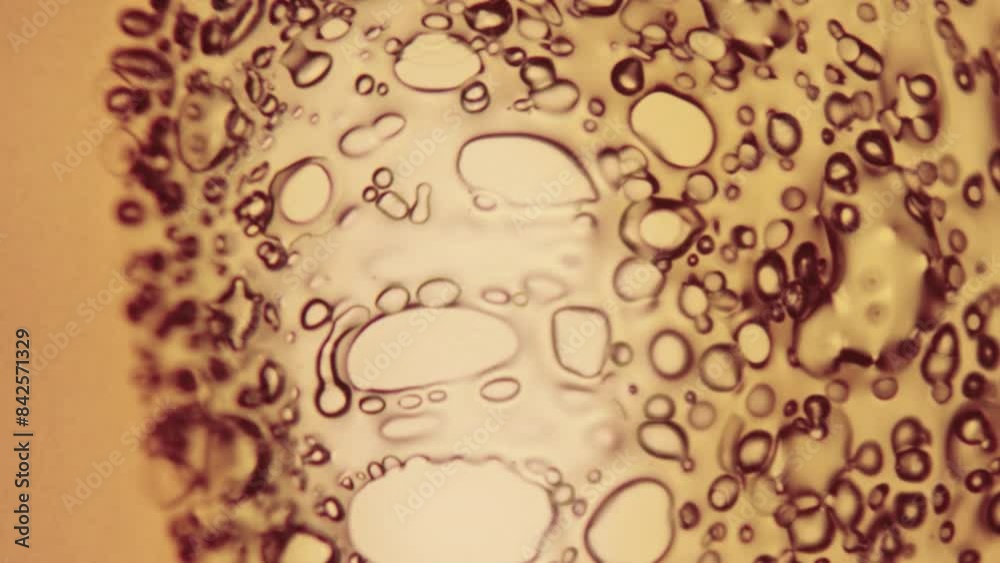 Melting film of a movie projector in close-up