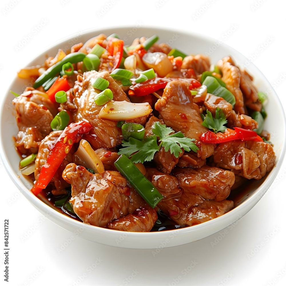 Spicy pork dish with vegetables Spicy pork dish with vegetables