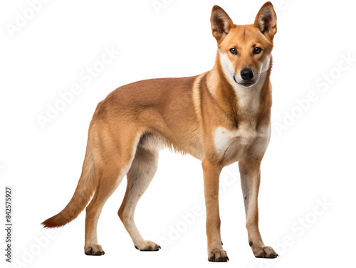 a dog standing on a white background © Ivan