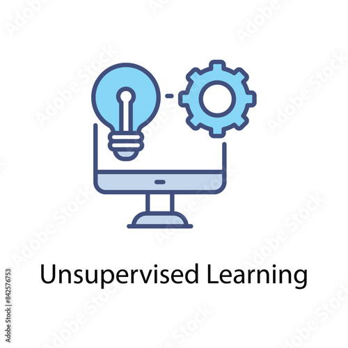 Unsupervised Learning vector icon
