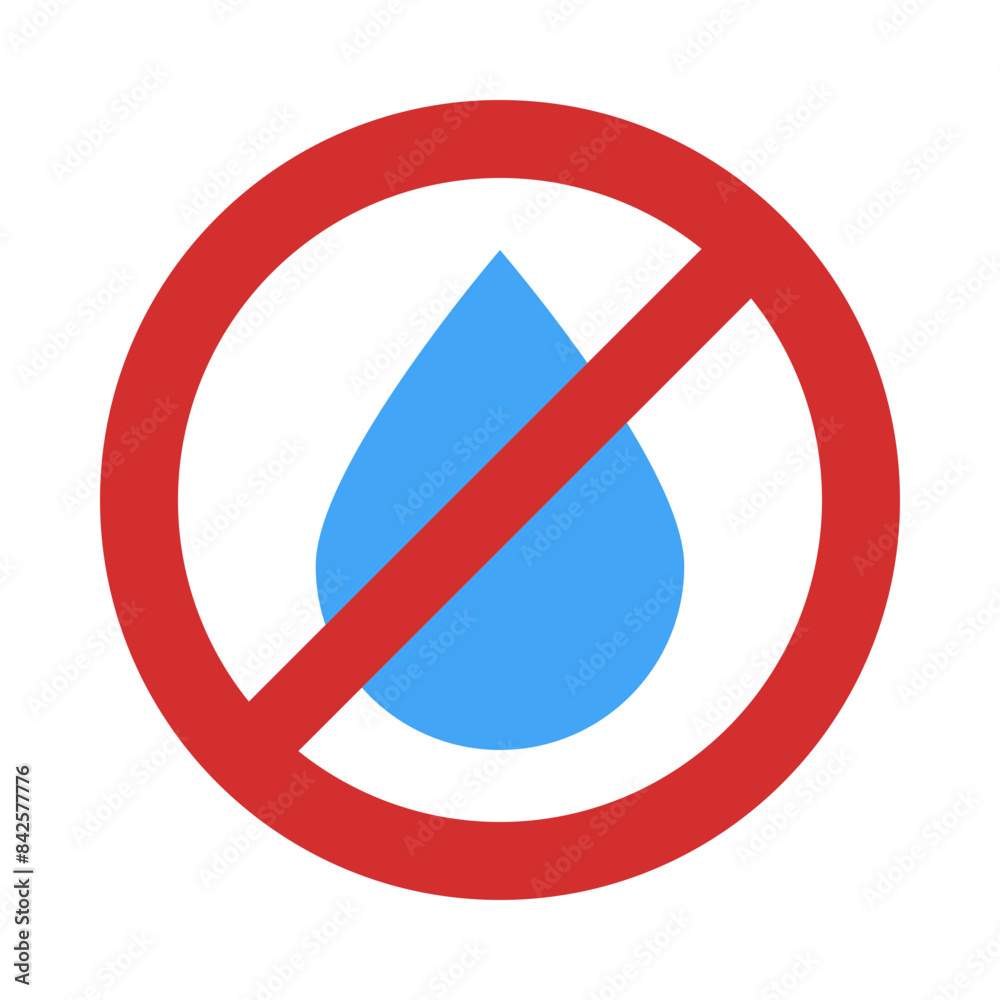 No Liquids Flat Icon No Liquids Flat Icon