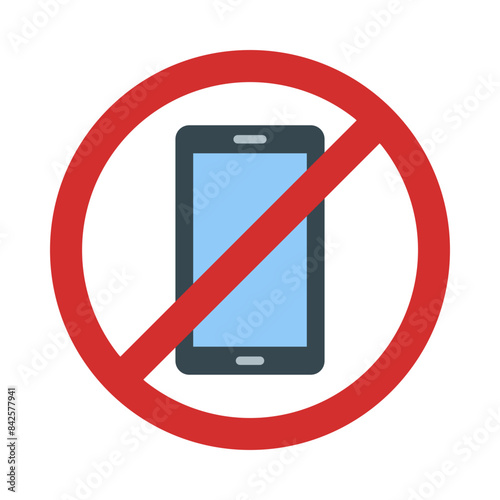 No Phone Flat Icon