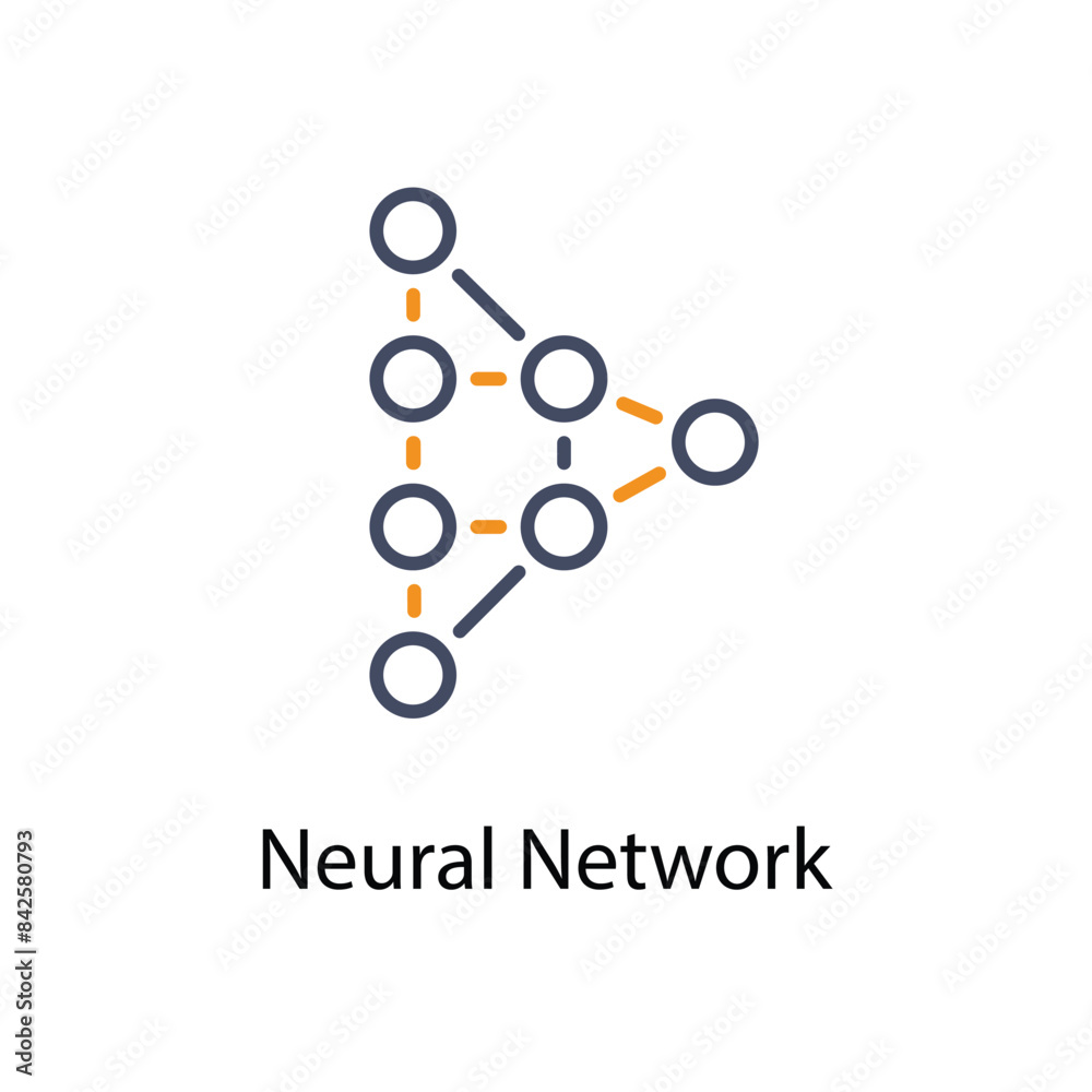 Neural Network vector icon Neural Network vector icon