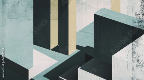 Minimalist Architectural Essence: Abstract Forms and Structures