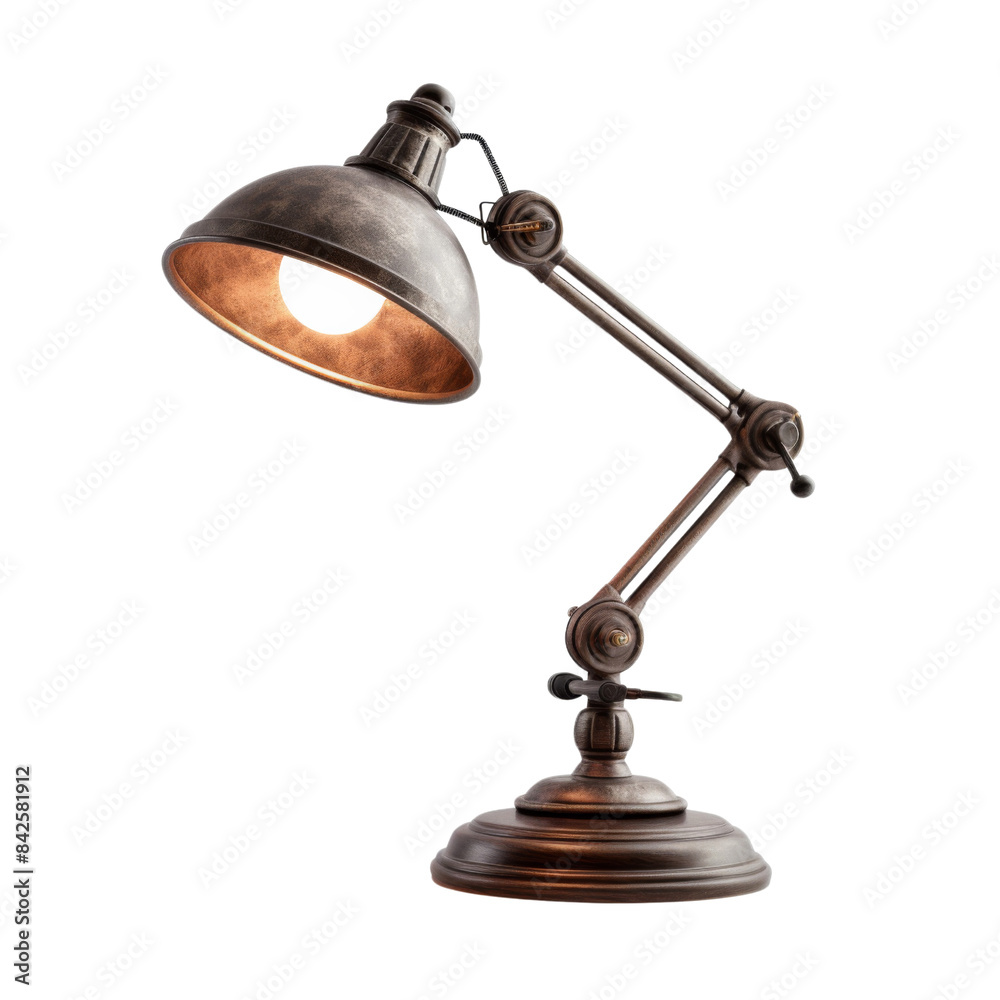 Study table lamp on transparent or white background Study table lamp on transparent or white background