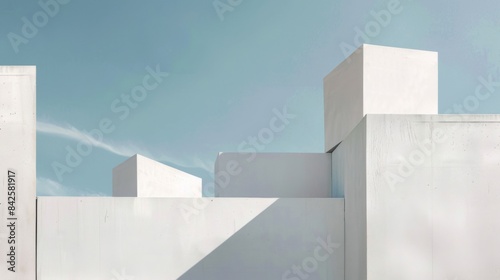 Minimalist Architectural Essence: Abstract Forms and Structures