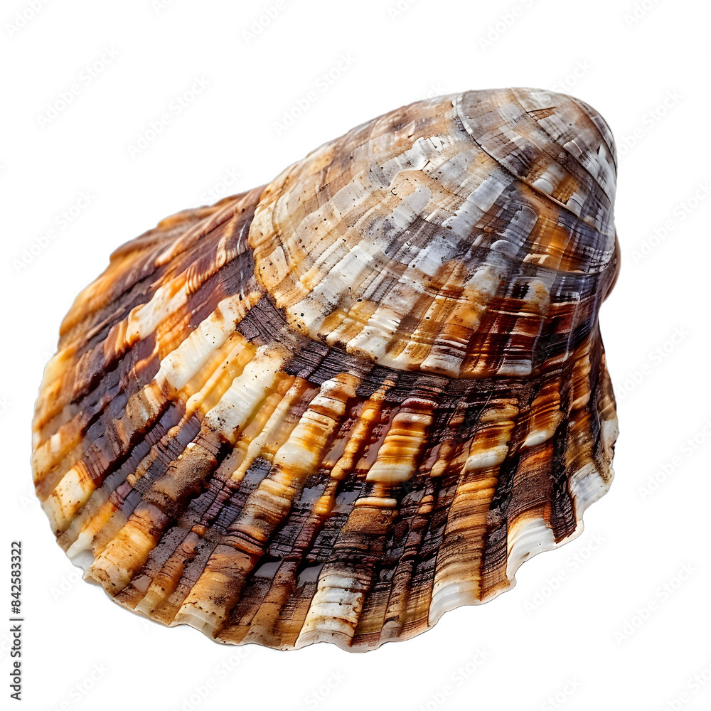 Fototapeta premium [Transparent Background PNG]Seashell on white background