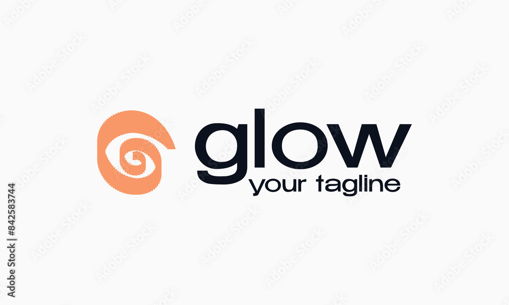 vector letter g spiral logo raster illustration vector letter g spiral logo raster illustration