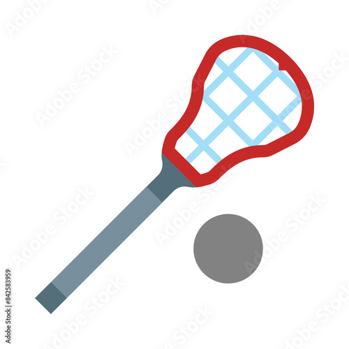 Lacrosse Flat Icon