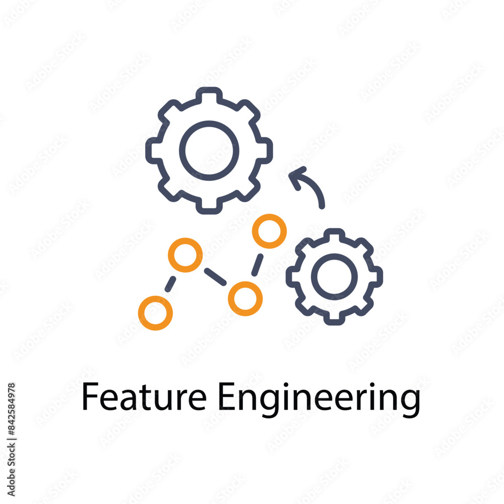Feature Engineering vector icon Feature Engineering vector icon