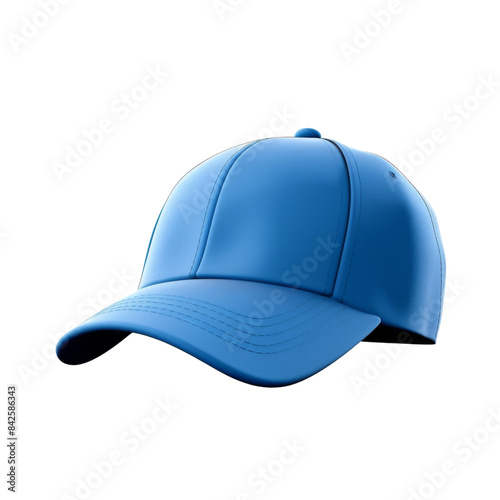 Baseball cap mockup front view on transparent or white background