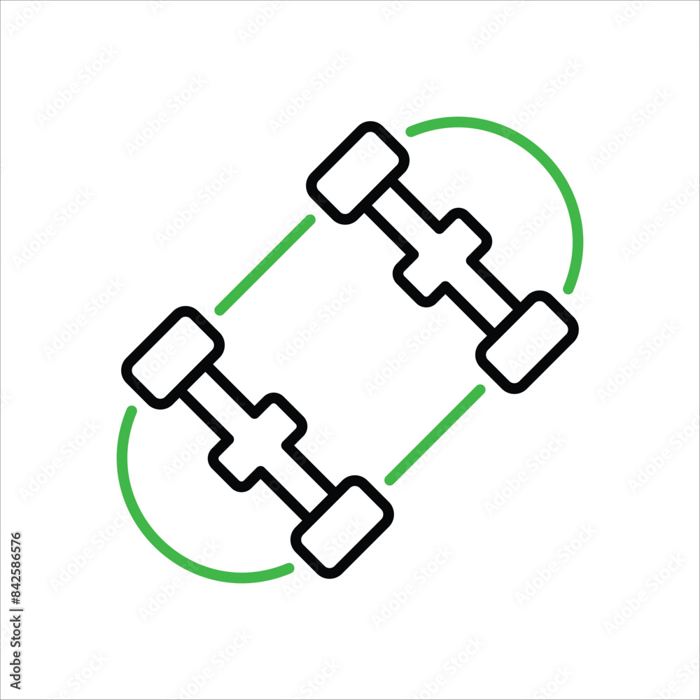 Skateboard vector icon Skateboard vector icon
