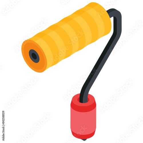 Isometric Paint Roller