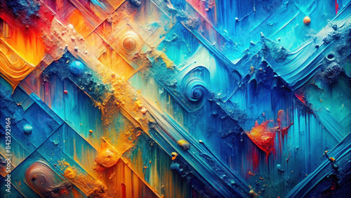 Multicolored Abstract Texture Background  with a Playful Vibe Describes color and mood..