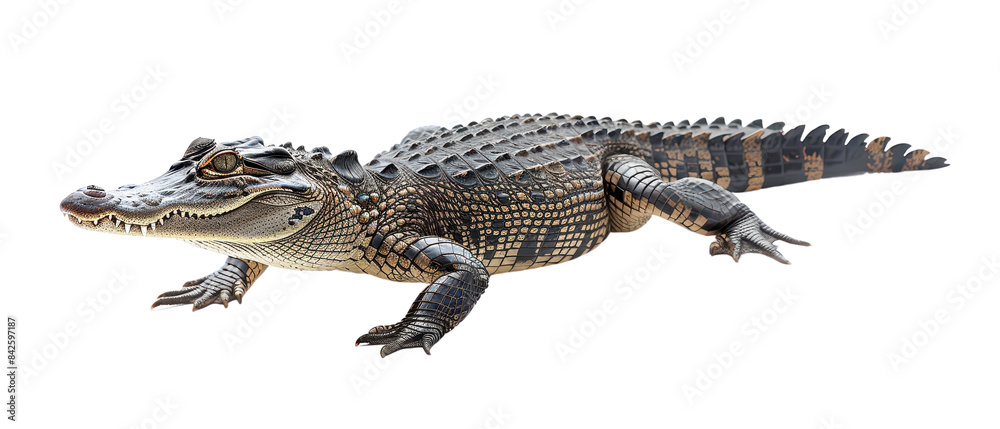 crocodile isolated on a transparent background. crocodile isolated on a transparent background.