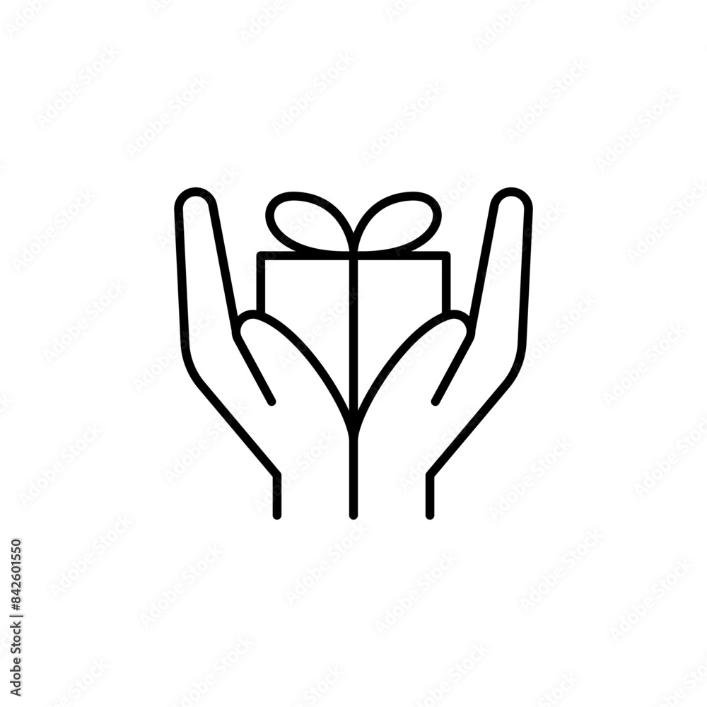 Obraz premium Gift box icon