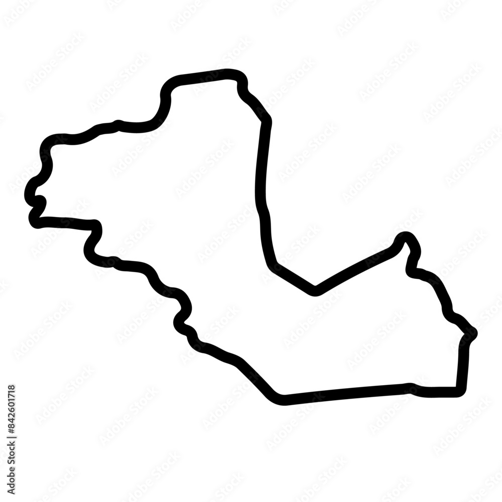 Western Bahr el Ghazal vector map Western Bahr el Ghazal vector map